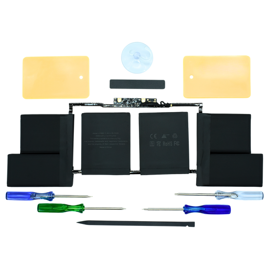 OTA1820 Bateria color negro 11.4v 76.15wh / 6680mah para Apple MacBook Pro 15 A1707 Late 2016 marca Ovaltech