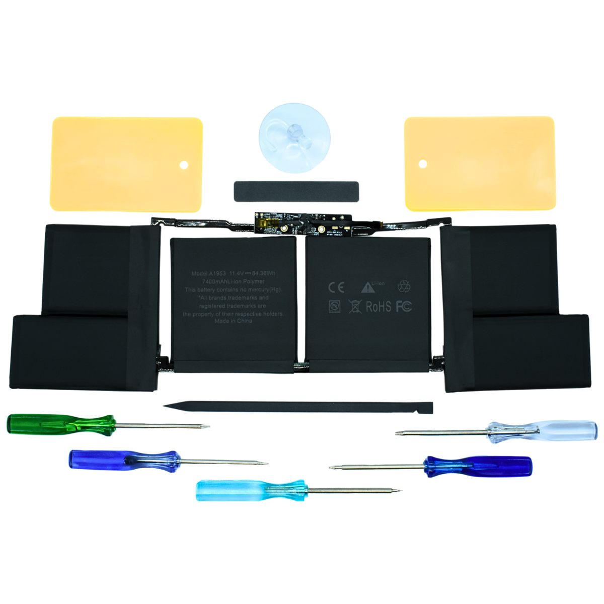 OTA1953 Bateria color negro 11.4v / 84.36wh para Apple MacBook Pro 15" Mid 2018 2019 marca Ovaltech - Tecnología AltérCo