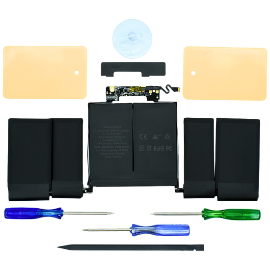 OTA1964 Bateria color negro 11.4v / 84.36wh para Apple MacBook Pro 13'' A1989 (Mid 2018-2019) A2251 (2020 Version) marca Ovaltech