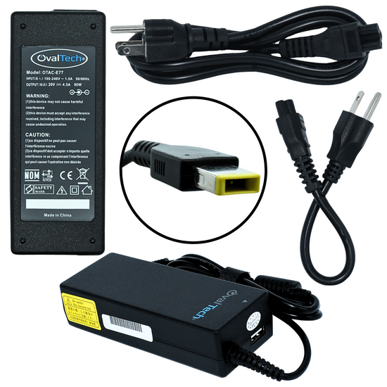 OTAC-E77 Adaptador para Computadora Port€ðtil 20V/4.5AH + USB Marca OvalTech