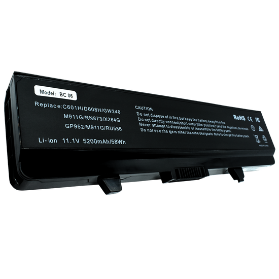 OTD1525 Bateria color negro 6 celdas para Dell Inspiron 1525, 1545 de 11.1V 5200mah marca Ovaltech