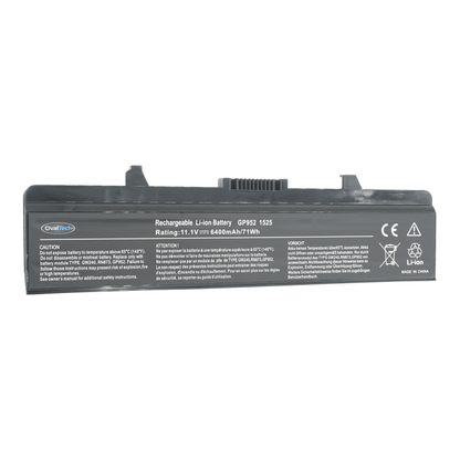 OTD1525 Batería color negro 6 celdas para Dell Inspiron 1525, 1545 de 11.1V 5200mah marca OvalTech - Tecnología AltérCo
