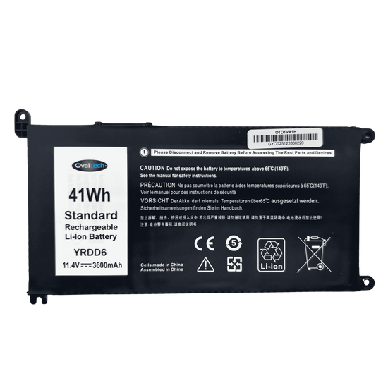 OTD1VX1H Bateria 11.4V para Dell Inspiron 7586 3583 3493 5482 5485 5481 5593 5491 5591 3310 5594 5585 3582 3584 3593 5493 548 Marca Ovaltech