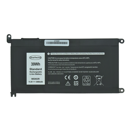 OTD5481 Bateria 3 Celdas para DELL INSPIRON 13 5378 5368 , WDX0R en color Negro marca Ovaltech - Tecnología AltérCo