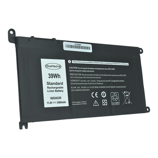 OTD5481 Bateria 3 Celdas para DELL INSPIRON 13 5378 5368 , WDX0R en color Negro marca Ovaltech