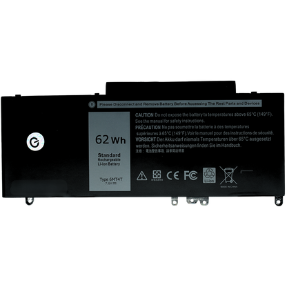 OTD6MT4T Bateria Interna 7.6V (7000mAh/62Wh) PARA Dell Latitude E5470/ E5570  079VRK TXF9M 0TXF9M 6MT4T Marca Ovaltech