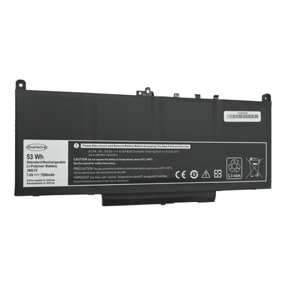 OTDE7470 Batería 4 Celdas para DELL LATITUDE E7270 E7470 , J60J5 en color Negro marca OvalTech - Tecnología AltérCo