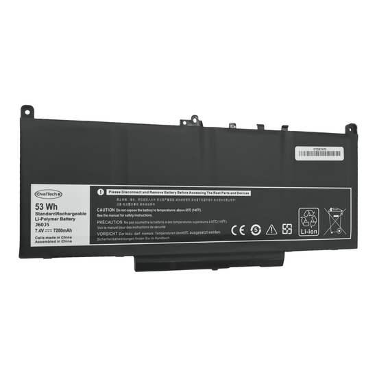 OTDE7470 Batería 4 Celdas para DELL LATITUDE E7270 E7470 , J60J5 en color Negro marca OvalTech
