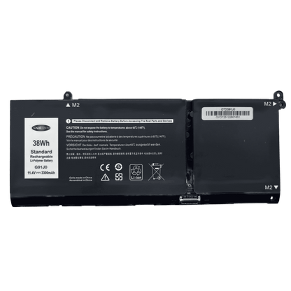 OTDG91J0 Bateria Interna (P) 11.25V 41WH para Dell Latitude 3320 3330 3420 3520 Inspiron 3510 3511 G91J0 Marca Ovaltech