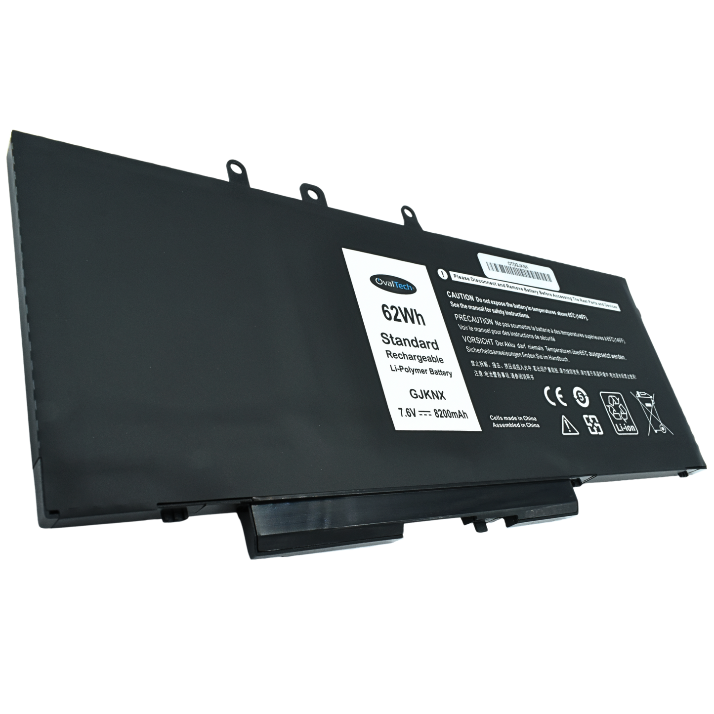 OTDGJKNX Bateria Interna (P) 7.7V para Dell Latitude 5480 5580 5280 5288 5290 5488 5490 GJKNX Marca Ovaltech