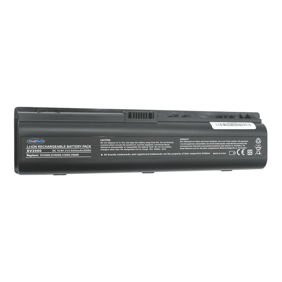OTH2000 Batería color gris 6 celdas para HP Pavilion DV2000, DV6000 de 10.8V 4000Mah marca OvalTech