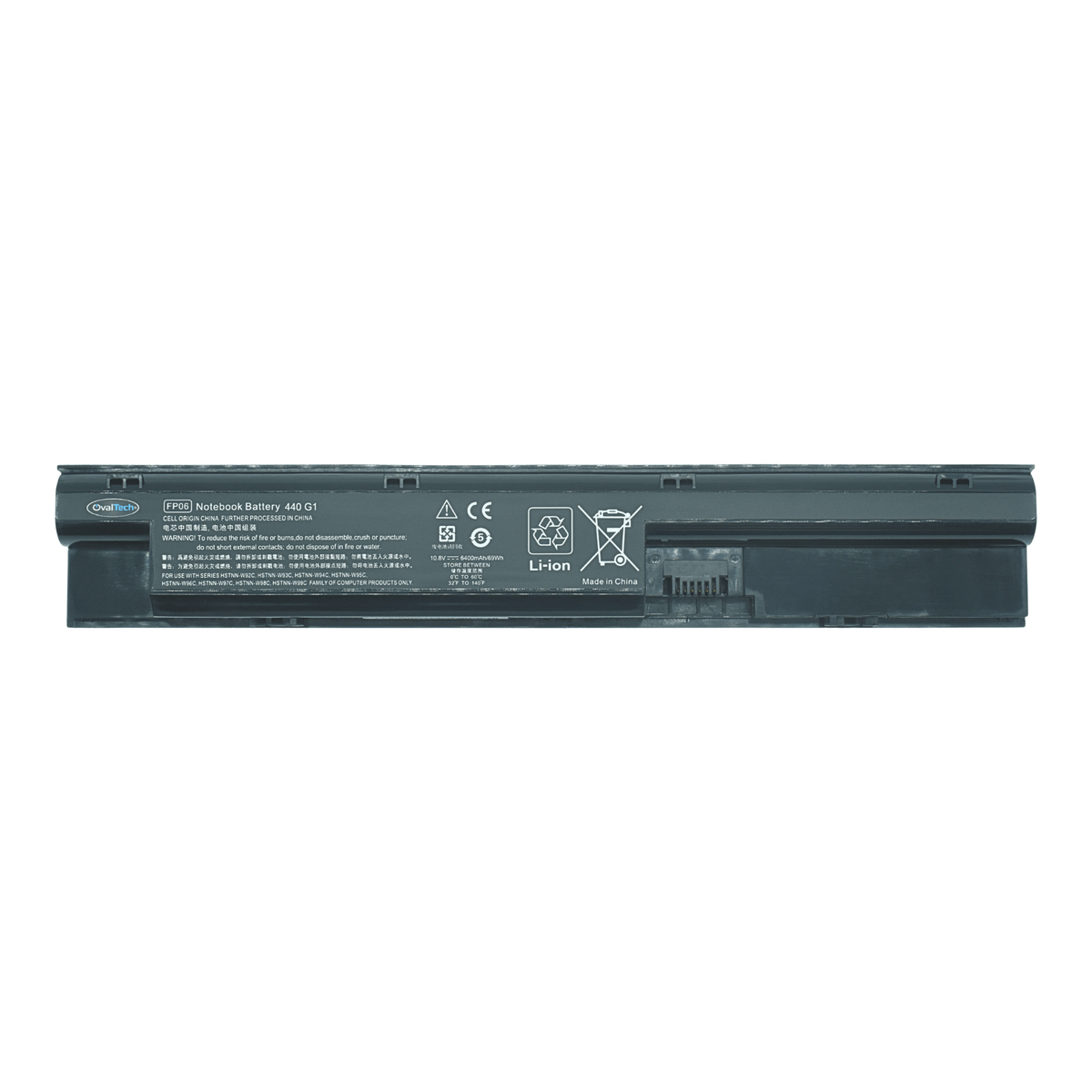 OTH4400 Batería color negro 6 celdas para HP ProBook 440, 440 G0 Series, 440 G1 de 10.8V 4400Mah marca OvalTech - Tecnología AltérCo