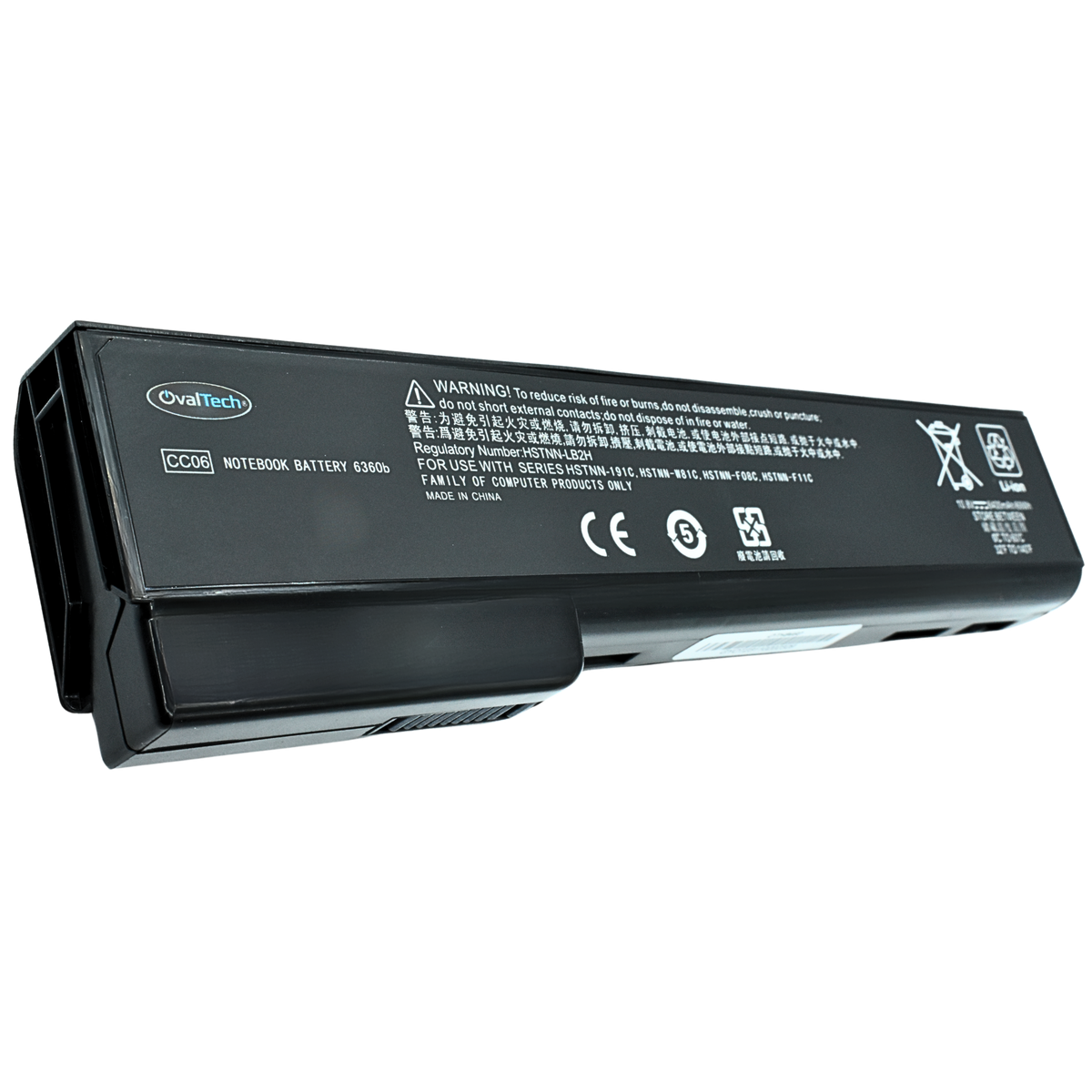 OTH8460 Batería 10.8V 6400mAh color negro para HP Elitebook 8460p, 6360B marca OvalTech - Tecnología AltérCo