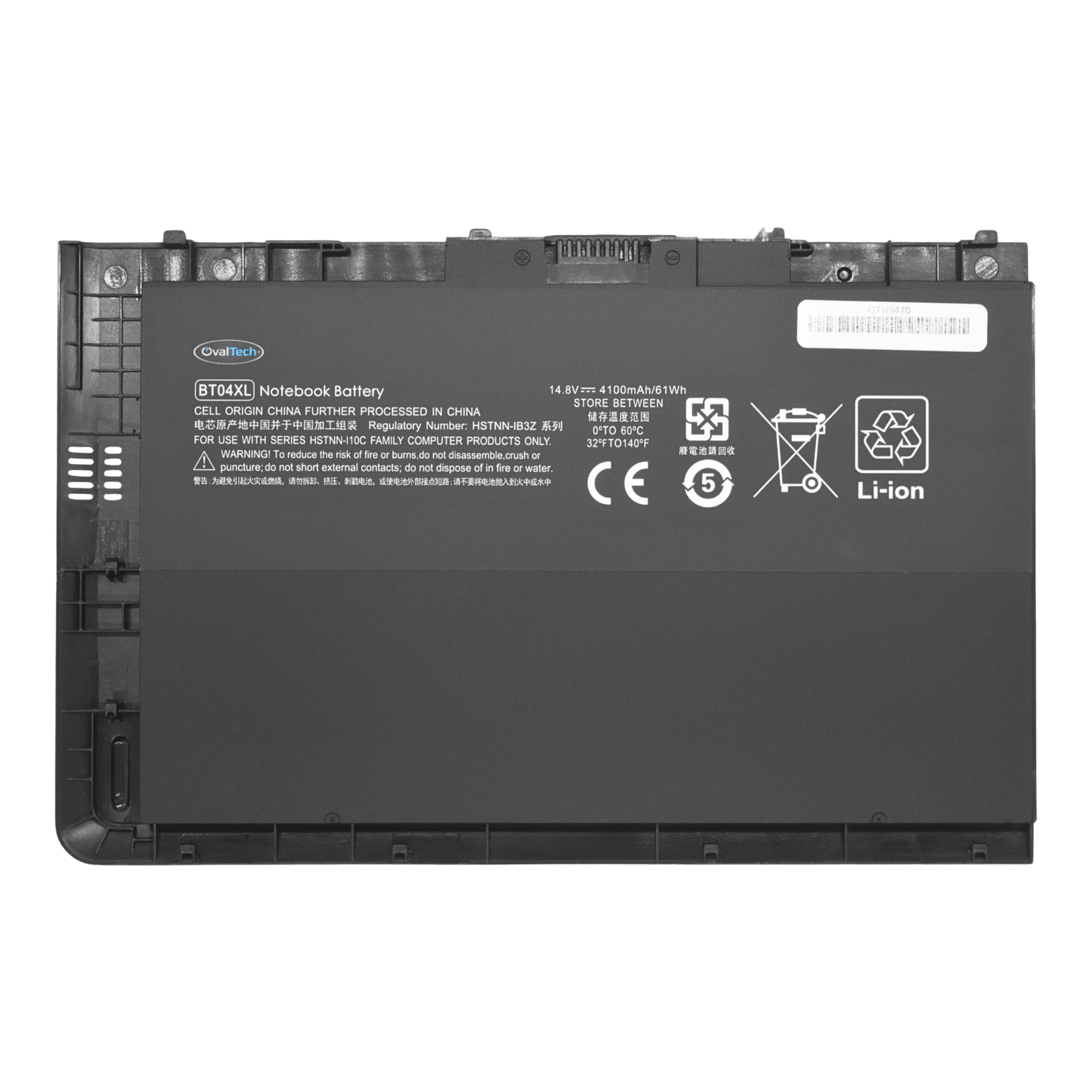 OTH9470 Bateria 4 Celdas para HP EliteBook Folio 9470 9470M 9480 9480M Ultrabook BTO4 BTO4XL BA06 BA06XL marca Ovaltech