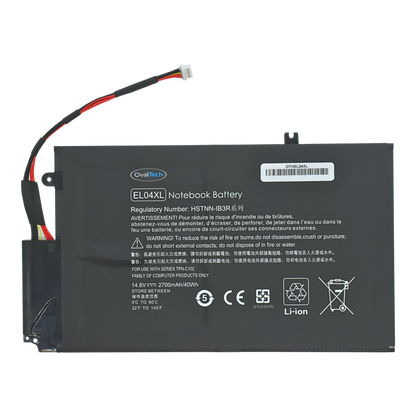 OTHEL04XL Bateria Interna (P) 14.8V para HP Envy 4-1000, Envy 4-1100, Envy 4-1200, HP 4-1000, 4-1100, 4-1200, 4-1043CL EL04,