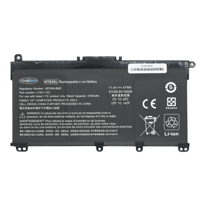 OTHHT03XL Bateria 11.55V 41.9Wh/3630mAh para HP Pavilion 14-CE 14-CF 14-cm 14-CK 14-DF 14-MA 15-DA 15-CS 15-DB HP 240 245 250 255 G7 340 348 G5 HT03XL marca Ovaltech - Tecnología AltérCo