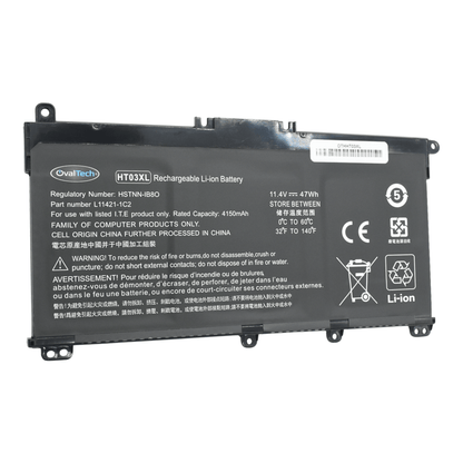 OTHHT03XL Bateria 11.55V 41.9Wh/3630mAh para HP Pavilion 14-CE 14-CF 14-cm 14-CK 14-DF 14-MA 15-DA 15-CS 15-DB HP 240 245 250 255 G7 340 348 G5 HT03XL marca Ovaltech - Tecnología AltérCo