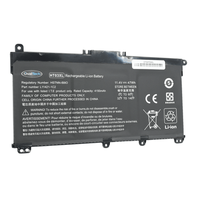 OTHHT03XL Bateria 11.55V 41.9Wh/3630mAh para HP Pavilion 14-CE 14-CF 14-cm 14-CK 14-DF 14-MA 15-DA 15-CS 15-DB HP 240 245 250 255 G7 340 348 G5 HT03XL marca Ovaltech