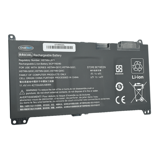 OTHRR03XL Bateria Interna (P) 11.4V para HP ProBook 430 G4,440 G4,450 G4,455 G4,470 G4,430 G5,440 G5,450 G5,455 G5,470 G5 RR03XL Marca Ovaltech