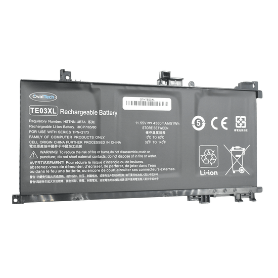 OTHTE03XL Bateria 11.55V para HP Pavilion 15 UHD OMEN 15 15-AX000 5-BC000 15-BC015TX Series HSX TE03XL Marca Ovaltech