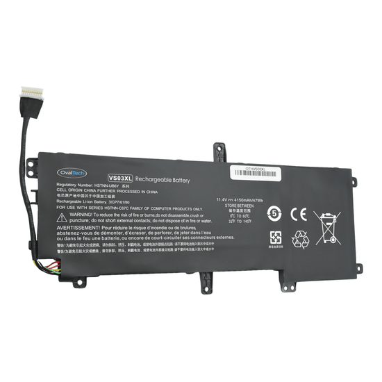 OTHVS03XL Batería 11.55V  52Wh/4350mAh para HP Envy 15 15-AS series VS03XL Marca OvalTech
