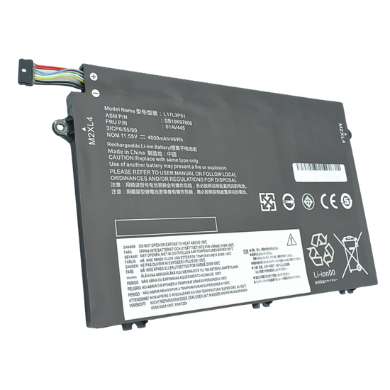 EKI01AV448 Bateria 11.1V 45Wh para Lenovo ThinkPad E480 E485 E495 E580 E585 E490 E590 E595 Series 01AV448