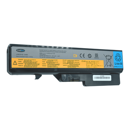 OTIG460 Batería color Negro de 6 Celdas para Lenovo G460 de 10.8v 5200 Mah Marca OvalTech - Tecnología AltérCo