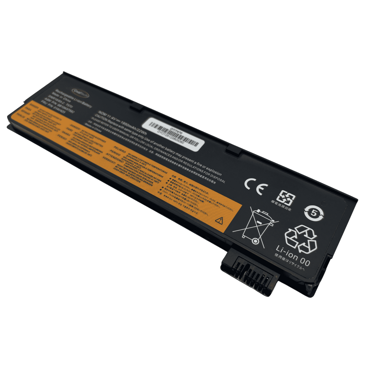 OTIT470 Bateria 11.4V / 2200mah para Lenovo ThinkPad A475 A485 T470 T570 T480 T580 P51S P52S TP25 Series 01AV422 01AV423 Marca Ovaltech