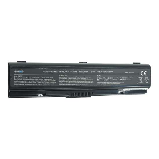 OTT3534 Bateria color negro 6 celdas para Toshiba Satellite M205 de 10.8V 4000Mah marca OvalTech