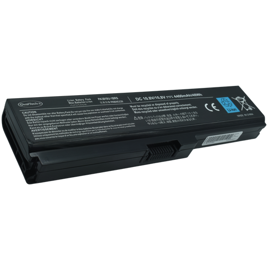 OTT3750N Bateria 10.8V 6400mAh para Toshiba L745 L770 M640 M645 C650 PA3817U-1BRS marca OvalTech