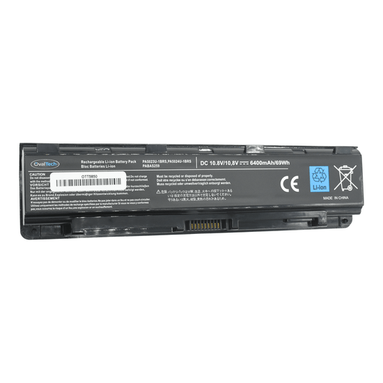 OTT5850 Bateria 10.8V 6400mAh para Toshiba Satellite C845 Series, P875 Series, L875 Series marca OvalTech