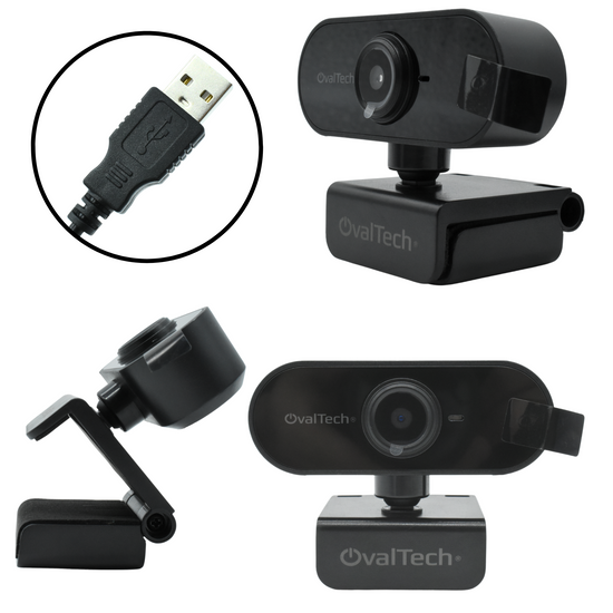 OV-WCAM720 OVALTECH C€ðmara WEB  HD Pro PC-1 con MicrÇ?Ǭfono, HD, 1280 x 720 Pixeles, USB 2.0, Negro