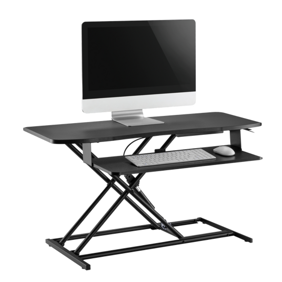 OVDESK-950MM EstaciÇ?Ǭn de Trabajo De Pie Y Sentado en dimensiones 950x400mm Marca Ovaltech