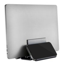 OVDESK-LAP Soporte vertical para computadora port?til / Celular 2 en 1 Marca Ovaltech