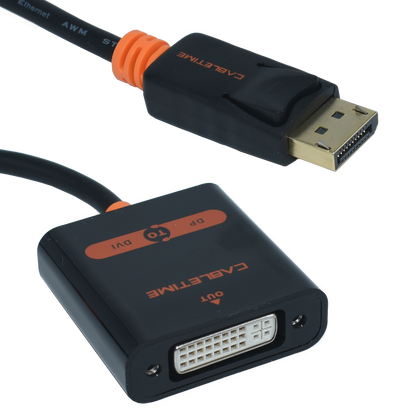 OVDP-DVI Adaptador DisplayPort A DVI 4K/30HZ DP1.2 Marca Ovaltech