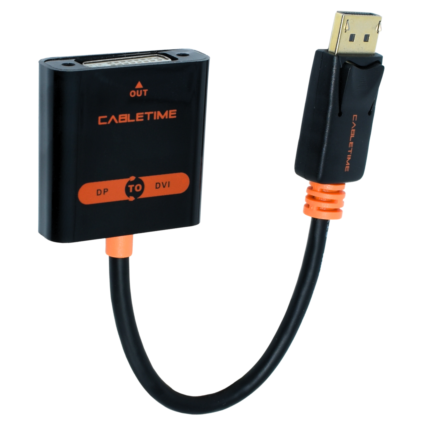 OVDP-DVI Adaptador DisplayPort A DVI 4K/30HZ DP1.2 Marca Ovaltech