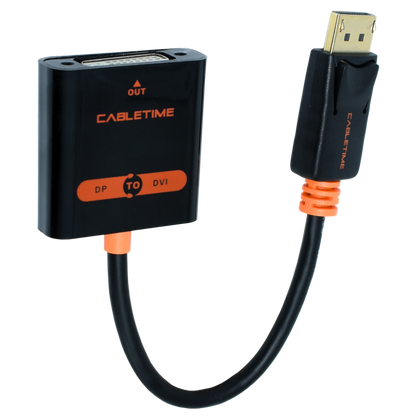 OVDP-DVI Adaptador DisplayPort A DVI 4K/30HZ DP1.2 Marca Ovaltech