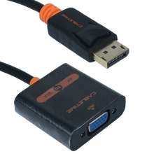 OVDP-VGA Adaptador DisplayPort  a VGA color blanco. Premium OvalTech - Tecnología AltérCo