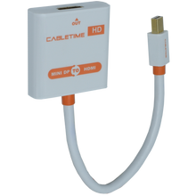 OVMDP-HDMI Adaptador Mini DisplayPort  a HDMI (2K / 4K)  color blanco.  Premium OvalTech - Tecnología AltérCo