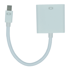OVMDP-VGA Adaptador Mini DisplayPort  a VGA color blanco.  Premium OvalTech - Tecnología AltérCo