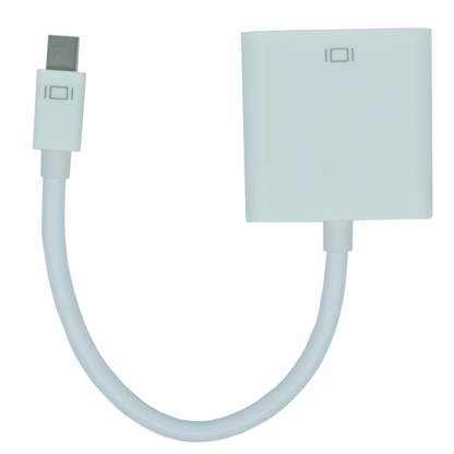 OVMDP-VGA Adaptador Mini DisplayPort  a VGA color blanco.  Premium OvalTech - Tecnología AltérCo
