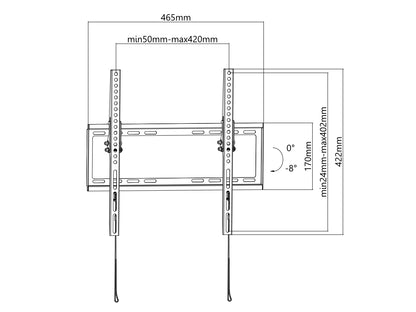 OVTV-F3255P Soporte de Pared FIJO para TV de 32 a 55 (Resistencia 35kgs) Marca Ovaltech - Tecnología AltérCo