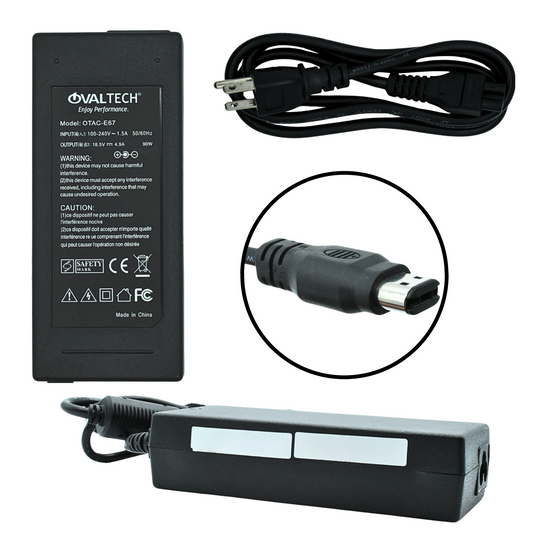 ROTAC-E67 Adaptador para Computadora Portatil  HP 18.5V/4.9A Marca OvalTech *HAE