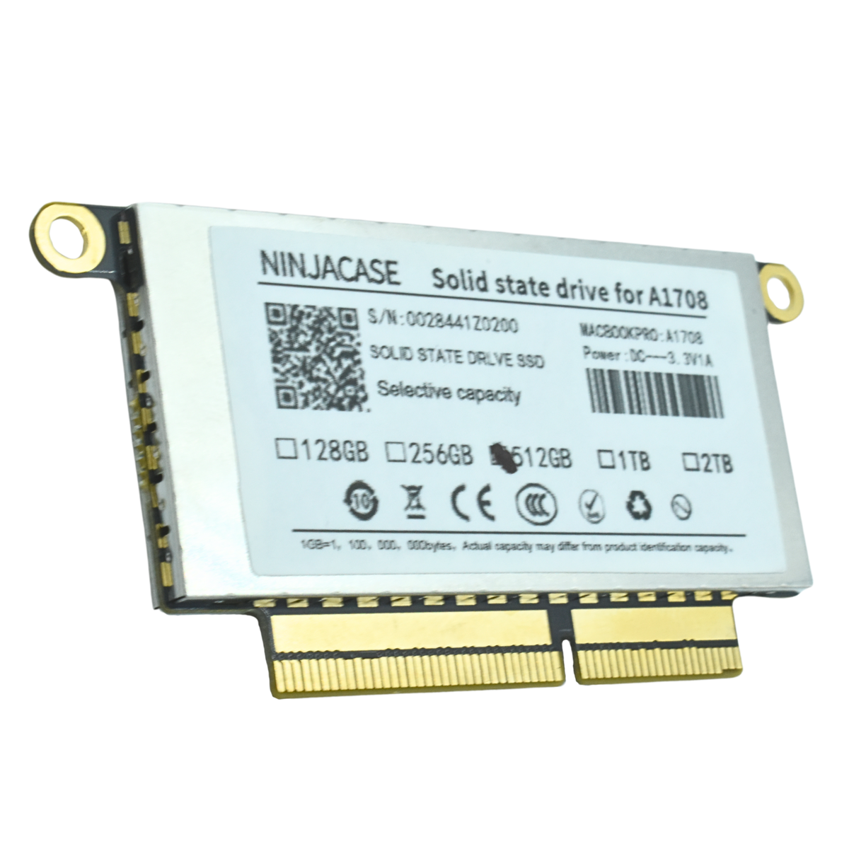 SSD512GB-A1708 SSD 512GB PCIe-Based Flash para MacBook Pro 13" non-Touch Bar (2016 - 2017)