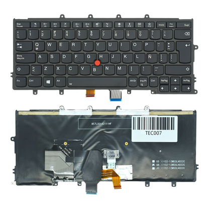 TEC007 Teclado color Negro (SP) para Lenovo Thinkpad X230S X240 X240S X240I X250 X260 04X0177 0C43982 04X0215 *Backlight - Tecnología AltérCo