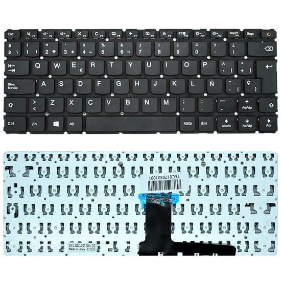 TEC017 Teclado color Negro (SP) para Lenovo Ideapad 110-14IBR 110-14AST 110-14ISK