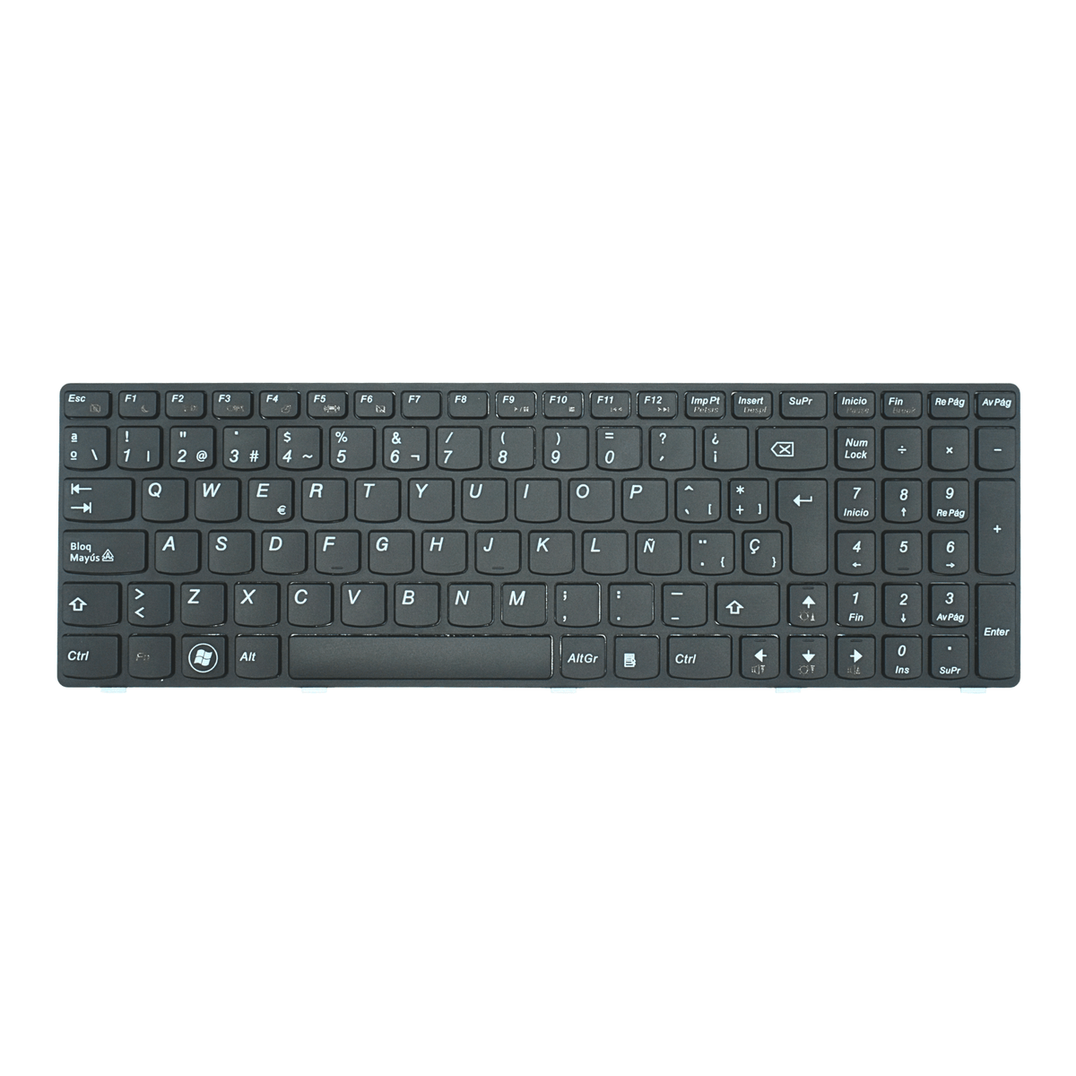 TEC019 Teclado color Negro (SP) para Lenovo Ideapad G580 G580a V580 Z580 G585