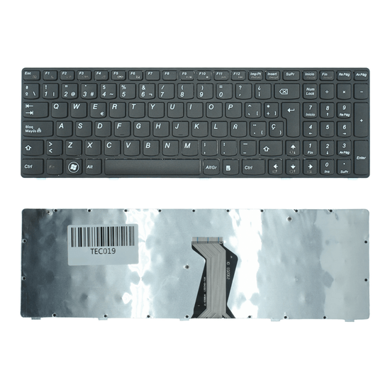 TEC019 Teclado color Negro (SP) para Lenovo Ideapad G580 G580a V580 Z580 G585