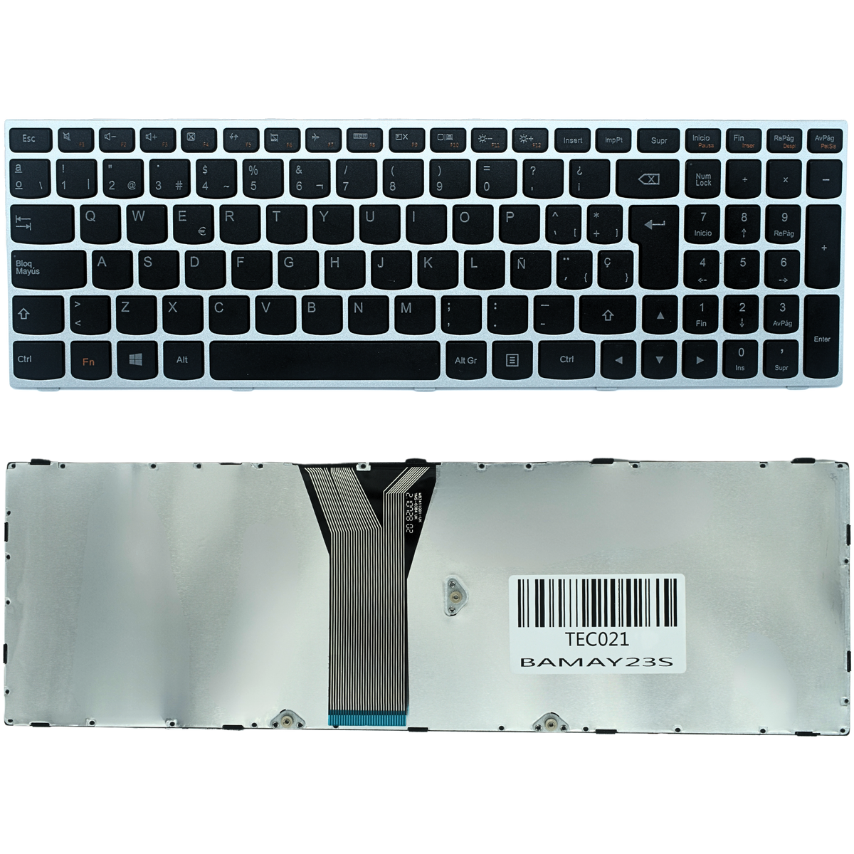 TEC021 Teclado para Lenovo 300-15IBR 300-15ISK 300-17ISK 305-15ABM 305-15IBD 305-15IBY 305-15IHW 500-15ACZ - Tecnología AltérCo