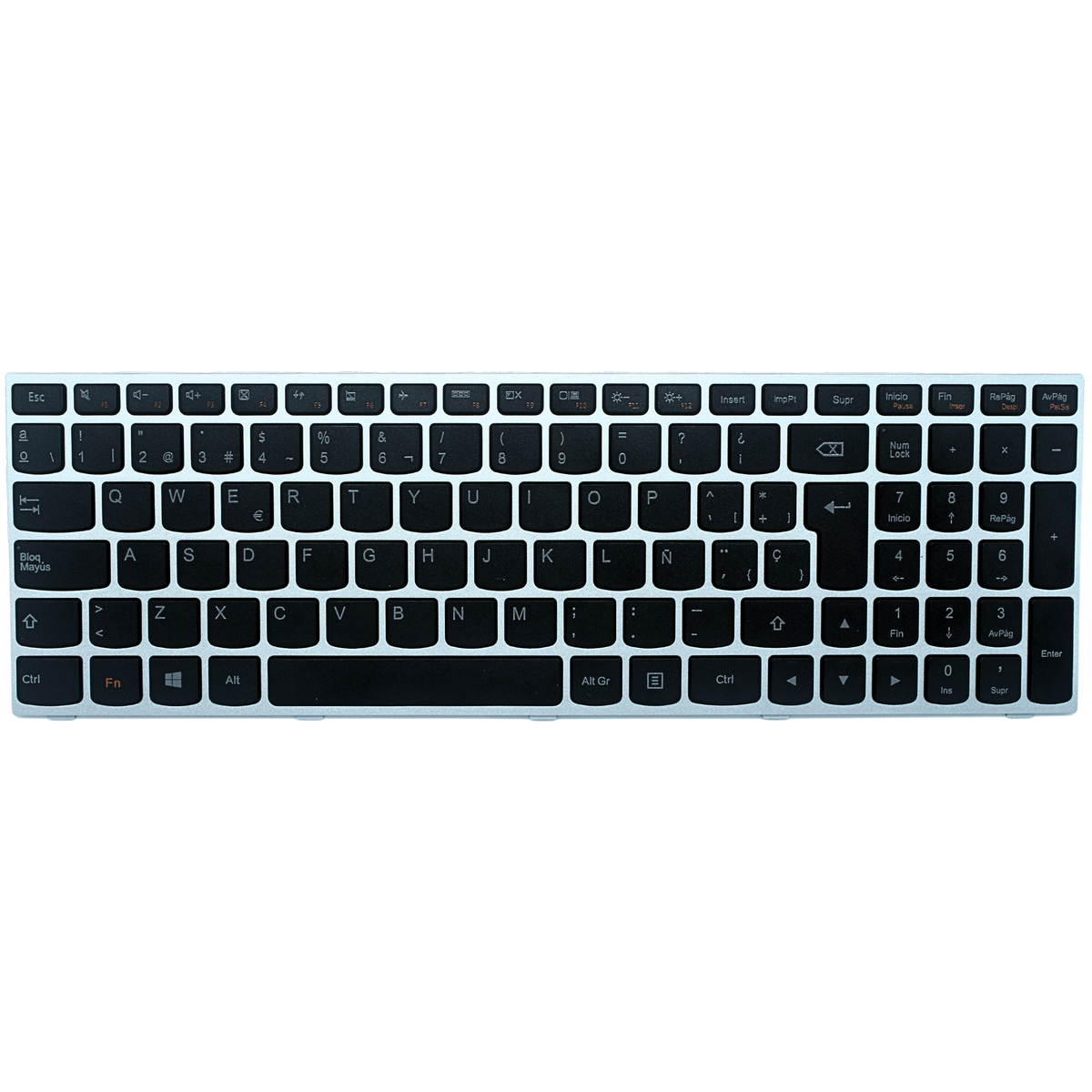 TEC021 Teclado para Lenovo 300-15IBR 300-15ISK 300-17ISK 305-15ABM 305-15IBD 305-15IBY 305-15IHW 500-15ACZ - Tecnología AltérCo